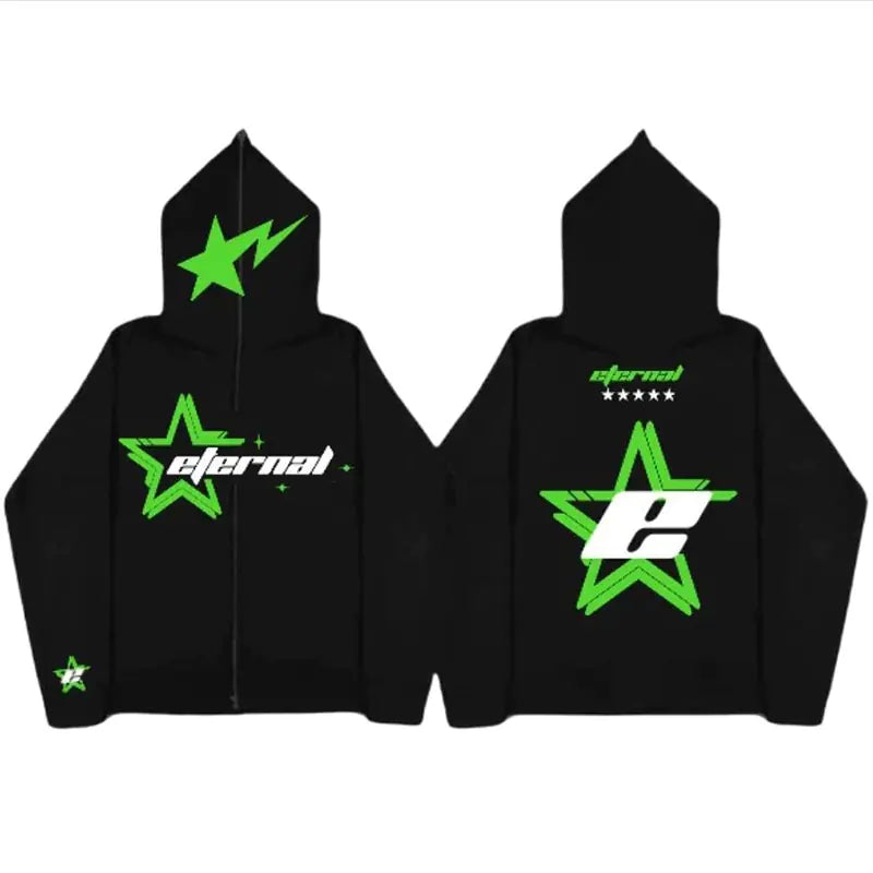 Star Zipper Hoodie