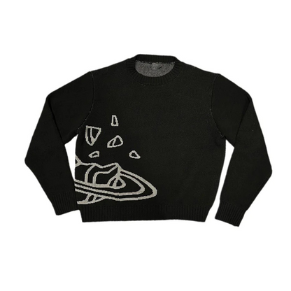 Space Planet Knitted Sweater